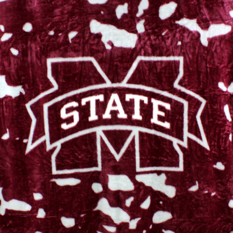 Mississippi State Bulldogs Huge Soft Plush Throw Blanket, 86" x 63"