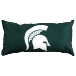 Michigan State Spartans 2 Sided Bolster Travel Pillow, 16" x 8", Made in the USA