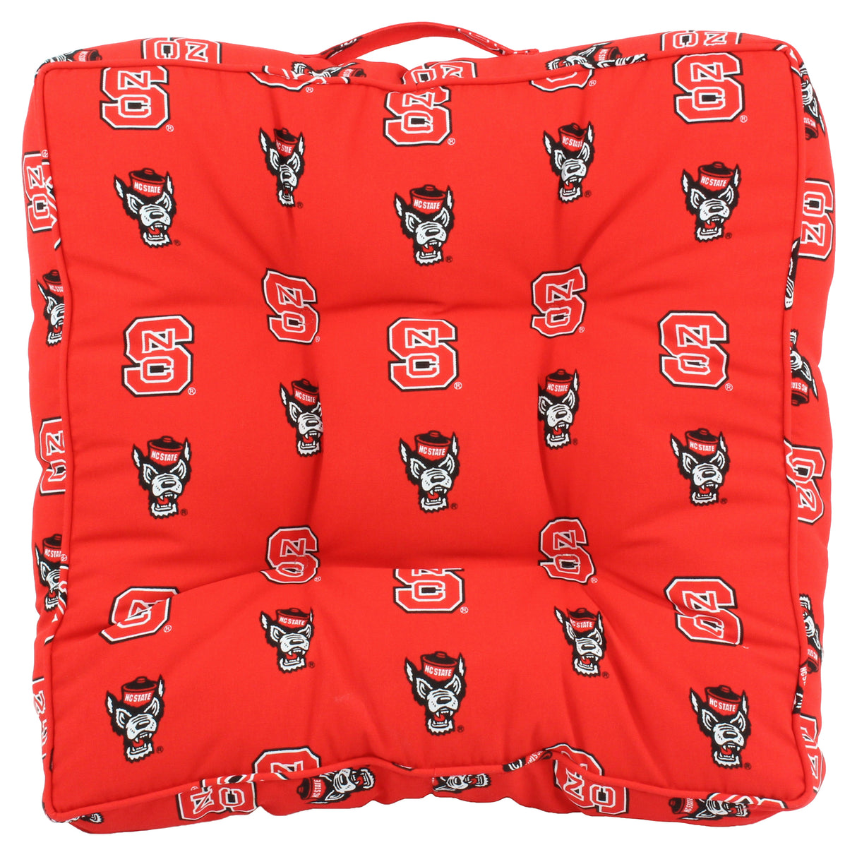 North Carolina State Wolfpack Floor Pillow or Pet Bed, 24" x 24" Square