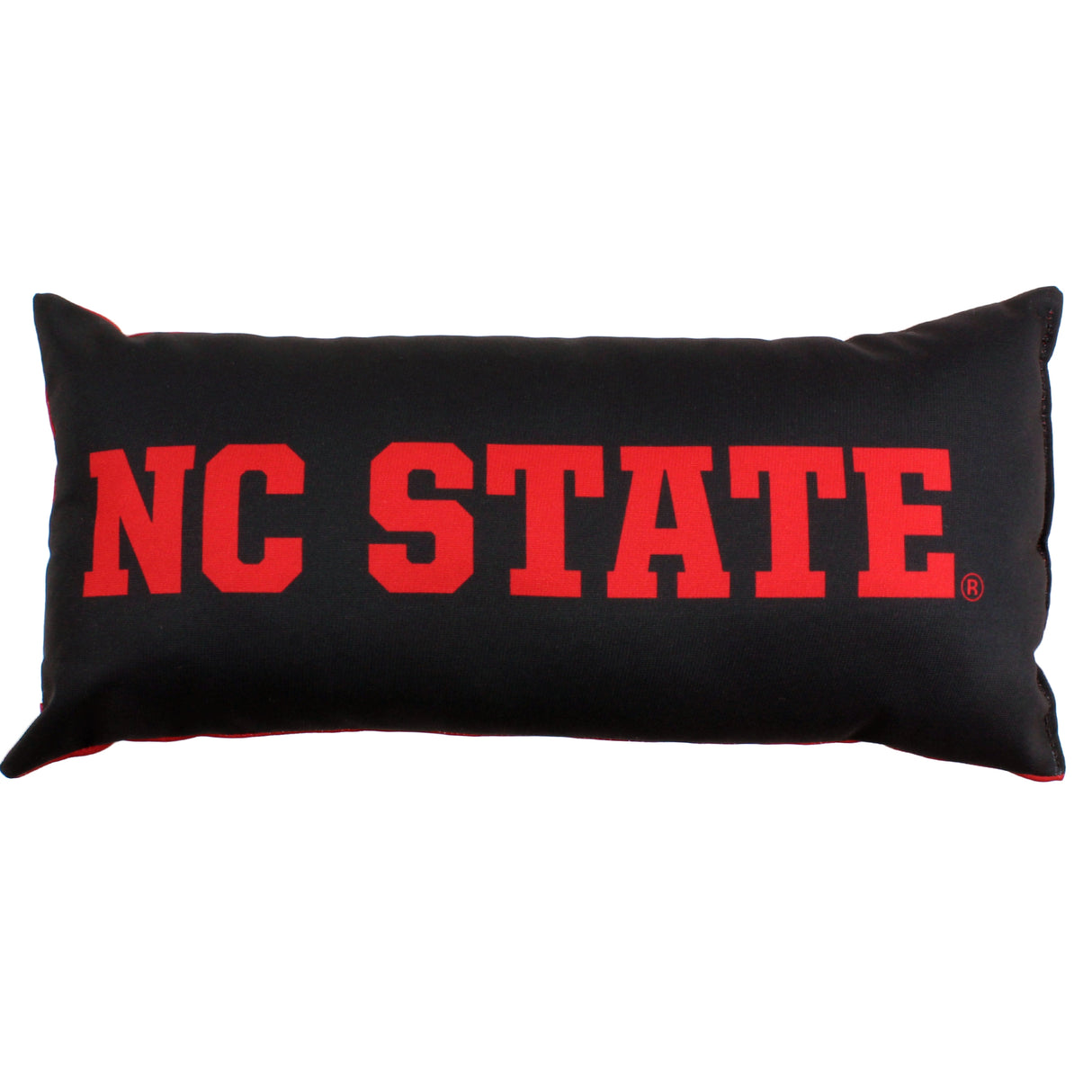 North Carolina State Wolfpack 2 Sided Bolster Travel Pillow, 16" x 6", Made in the USA