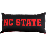 North Carolina State Wolfpack 2 Sided Bolster Travel Pillow, 16" x 6", Made in the USA