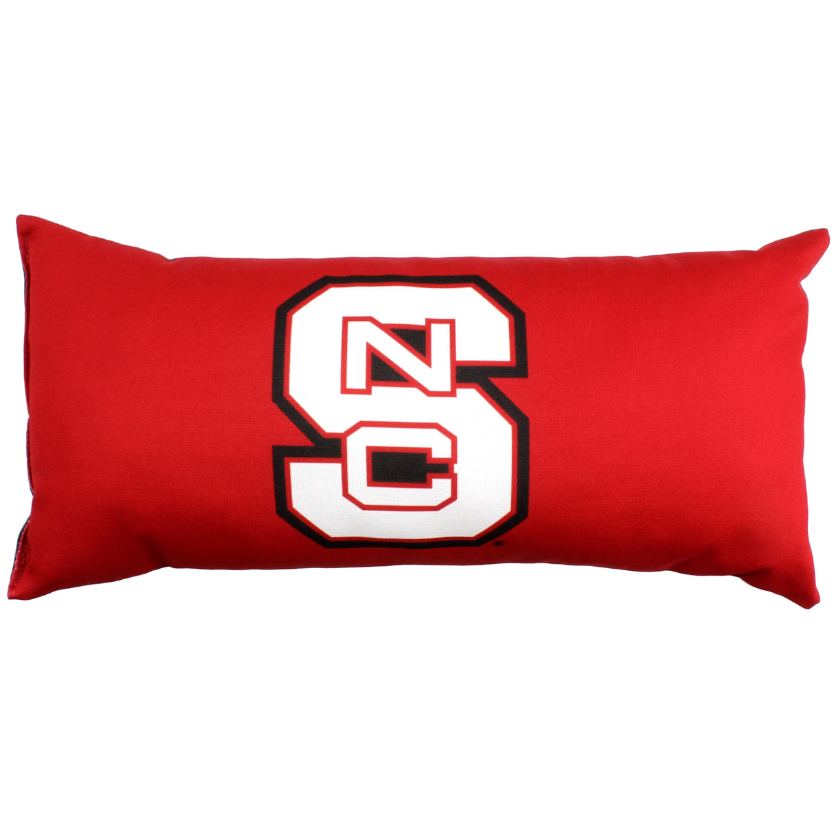 North Carolina State Wolfpack 2 Sided Bolster Travel Pillow, 16" x 6", Made in the USA