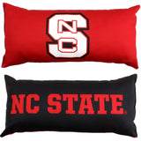 North Carolina State Wolfpack 2 Sided Bolster Travel Pillow, 16" x 6", Made in the USA