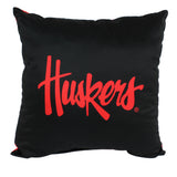 Nebraska Cornhuskers 2 Sided Decorative Pillow, 16" x 16", Made in the USA
