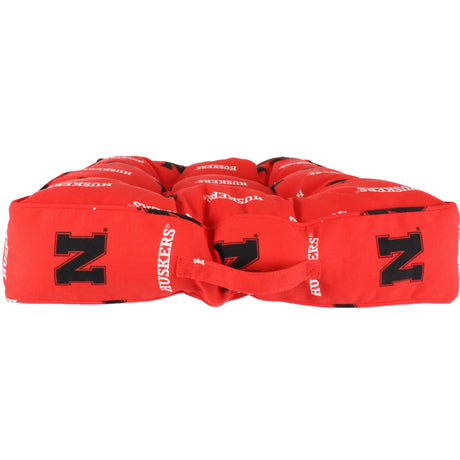 Nebraska Huskers Floor Pillow or Pet Bed, 24" x 24" Square