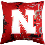 Nebraska Cornhuskers 2 Sided Color Swept Decorative Pillow, 16" x 16"