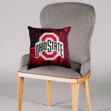 Ohio State Buckeyes 2 Sided Color Swept Decorative Pillow, 16" x 16"