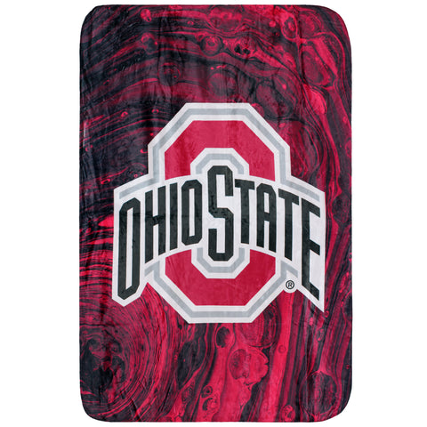 Ohio State Buckeyes Sublimated Soft Throw Blanket