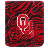 Oklahoma Sooners Raschel Throw Blanket