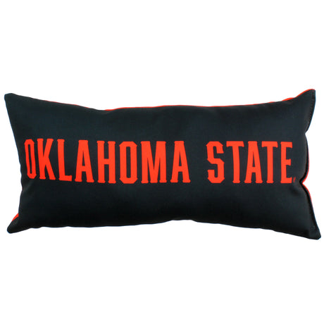 Oklahoma State Cowboys 2 Sided Bolster Travel Pillow, 16" x 6", Made in the USA