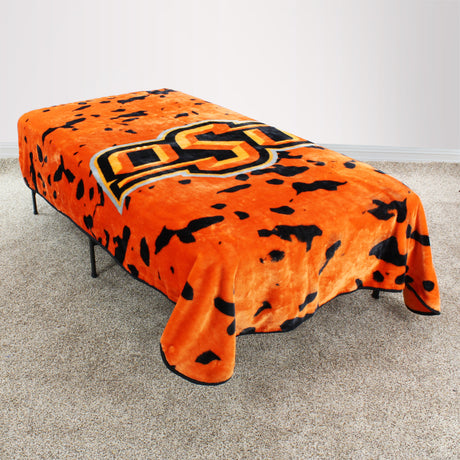 Oklahoma State Cowboys Huge Soft Plush Throw Blanket, 86" x 63"