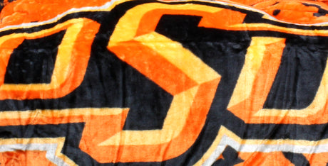 Oklahoma State Cowboys Huge Soft Plush Throw Blanket, 86" x 63"