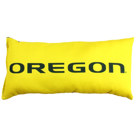 Oregon Ducks 2 Sided Bolster Travel Pillow, 16" x 6", Made in the USA