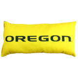 Oregon Ducks 2 Sided Bolster Travel Pillow, 16" x 8", Made in the USA