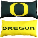 Oregon Ducks 2 Sided Bolster Travel Pillow, 16" x 6", Made in the USA