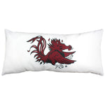 South Carolina Gamecocks 2 Sided Bolster Travel Pillow, 16" x 8", Made in the USA