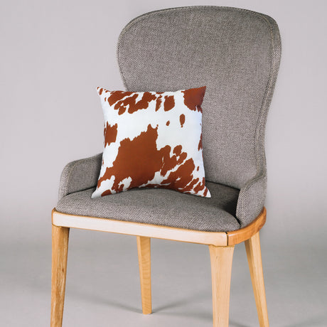 Cow Print Decorative Pillow, Made in the USA