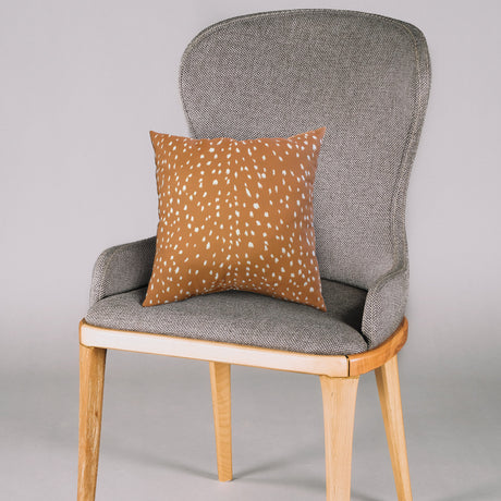 Deer Print Decorative Pillow, Made in the USA