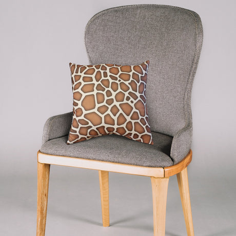 Giraffe Print Decorative Pillow, Made in the USA