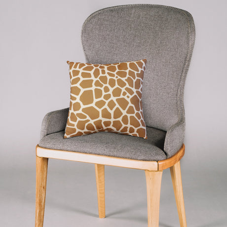 Giraffe Print Decorative Pillow, Made in the USA