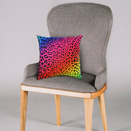 Leopard Print Decorative Pillow, Made in the USA