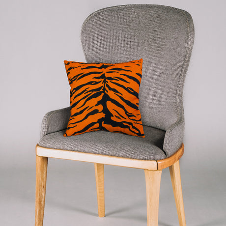 Tiger Print Decorative Pillow, Made in the USA