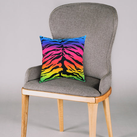 Tiger Print Decorative Pillow, Made in the USA