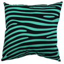 Zebra Print Decorative Pillow, Made in the USA