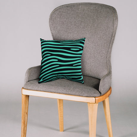 Zebra Print Decorative Pillow, Made in the USA