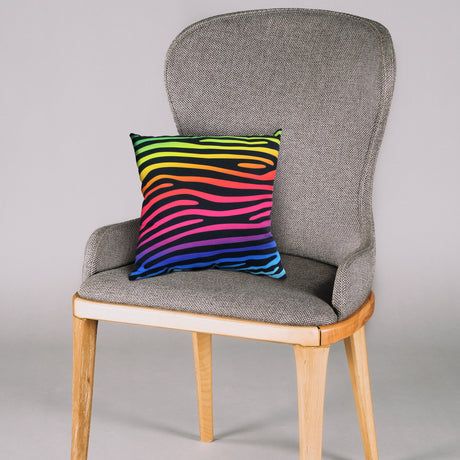 Zebra Print Decorative Pillow, Made in the USA