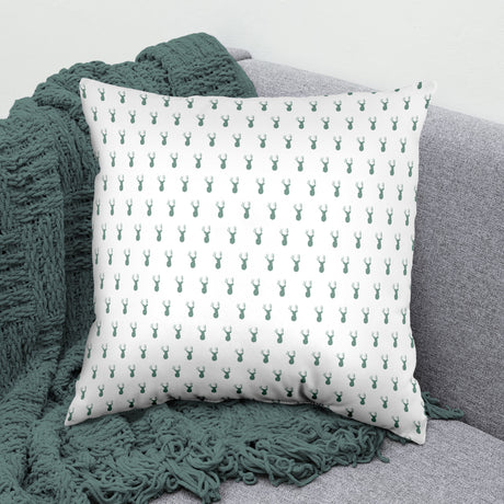 Deer Pattern Decorative Pillow, Made in the USA, 2 Sizes