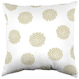 Boho Flowers Decorative Pillow, 2 Sizes, Made in the USA, More Colors