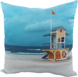 Lifeguard Shack, Clearwater Beach, Florida, 16" Decorative Pillow, Made in the USA