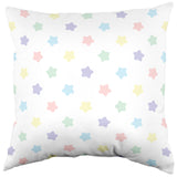Pastel Stars Decorative Pillow, 16" x 16", Made in the USA