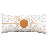 Geometric Mid Century Modern Center Rays Decorative Pillow, 2 Sizes, Made in the USA