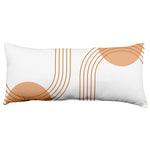 Geometric Mid Century Modern Double Decorative Pillow, 2 Sizes, Made in the USA
