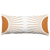 Geometric Mid Century Modern Double Rays Decorative Pillow, 2 Sizes, Made in the USA