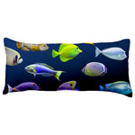 Tropical Fish Decorative Pillow, Made in the USA, 2 Sizes