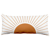Geometric Mid Century Modern Rays Decorative Pillow, 2 Sizes, Made in the USA