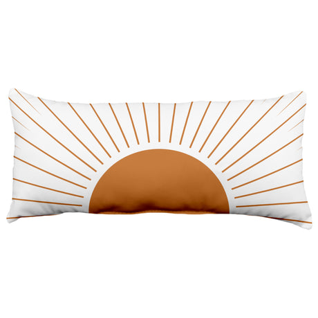 Geometric Mid Century Modern Rays Decorative Pillow, 2 Sizes, Made in the USA