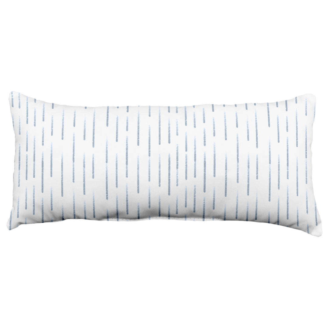 Dashed Decorative Pillow, 2 Sizes, Made in the USA, More Colors