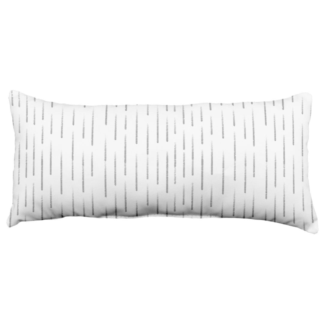 Dashed Decorative Pillow, 2 Sizes, Made in the USA, More Colors