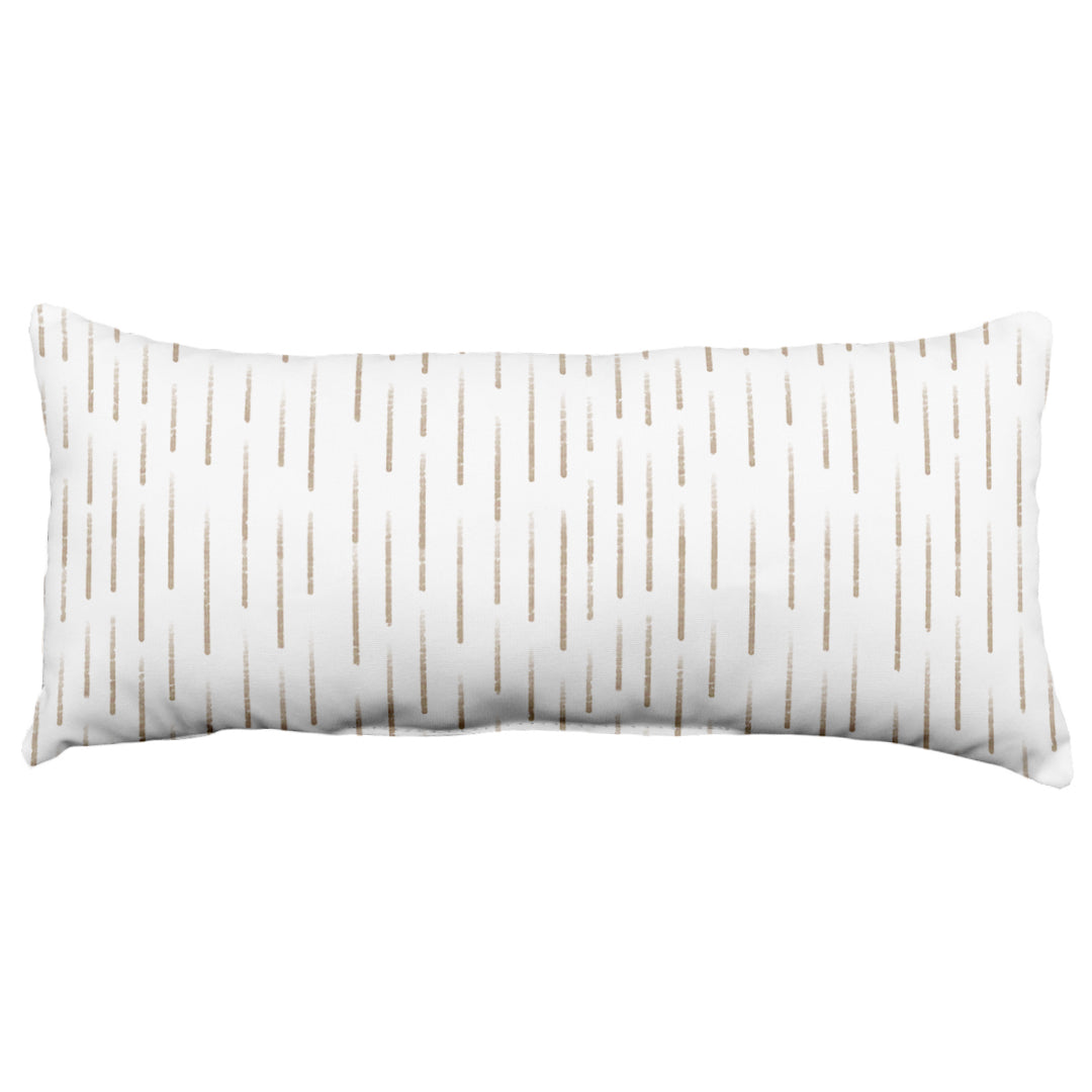 Dashed Decorative Pillow, 2 Sizes, Made in the USA, More Colors