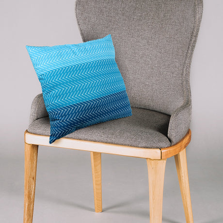 Color Block Hatch Decorative Pillow, Made in the USA