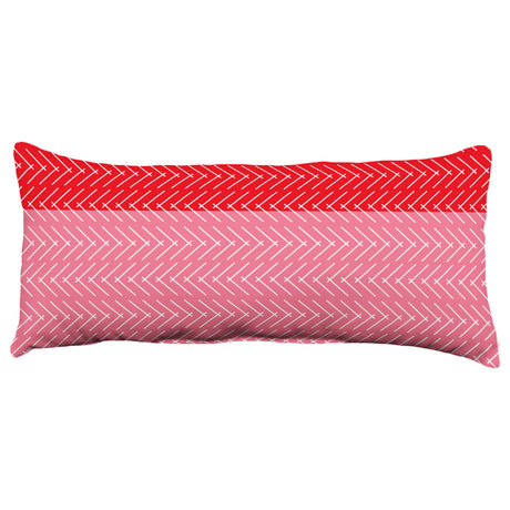 Color Block Hatch Decorative Pillow, Made in the USA