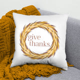Give Thanks Decorative Pillow, Made in the USA