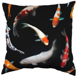 Koi Fish Decorative Pillow, Made in the USA, 2 Sizes