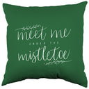 Meet Me Under the Mistletoe Decorative Pillow, Made in the USA, 2 Sizes
