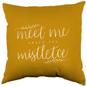 Meet Me Under the Mistletoe Decorative Pillow, Made in the USA, 2 Sizes