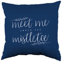 Meet Me Under the Mistletoe Decorative Pillow, Made in the USA, 2 Sizes